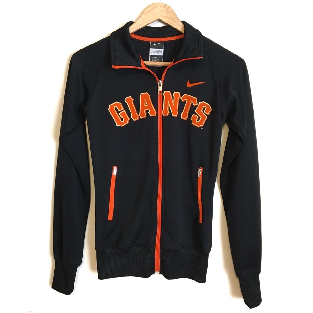 Nike | Giants Black Orange Zip Up Jacket